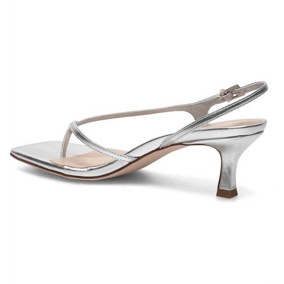 NEW SILENT D dallasy sandal in metallic silver - Picture 3 of 3